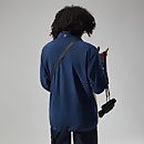 Men's Aslam Micro Half Zip Fleece - Dark Blue/Natural