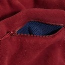 Women's Urban Cropped Co-ord Fleece Jacket - Dark Red