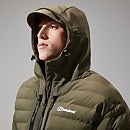 Men's Theran Hybrid Hooded Jacket - Dark Green