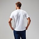 Organic Big Colour Logo Super Stretch T-Shirt für Herren - Weiß