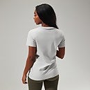 Linear Landscape Long Sleeve T-Shirt für Damen - Hellgrau