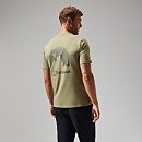 Mont Blanc MTN Short Sleeve T-Shirt für Herren - Hellgrün