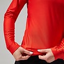 Women's 24/7 Tech Tee Long Sleeve Half Zip - Orange