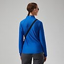 24/7 Long Sleeve Half Zip Tech T-Shirt für Damen - Blau