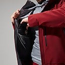 Men's MTN Arete Descend GTX Jacket - Dark Red/Black