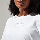Women's Boyfriend Logo Short Sleeve Tee - Pure White