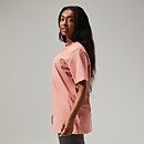 Boyfriend Logo Short Sleeve T-Shirt für Damen - Pink