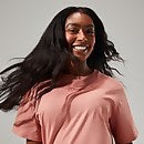 Boyfriend Logo Short Sleeve T-Shirt für Damen - Rosa