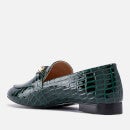 Dune Grange Croc-Effect Leather Loafers - UK 3