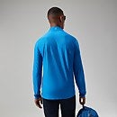 24/7 Long Sleeve Half Zip Tech T-Shirt für Herren - Blau