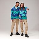 Unisex Prism Print Trango Half-zip Fleece - Turquoise/Blue