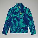 Unisex Prism Print Trango Half-zip Fleece - Blue/Turquoise