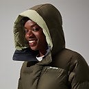 Combust Reflect Lange Jacke für Damen - Grün