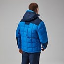 Men's Menahan Insulated Hooded Jacket - Blue/Dark Blue
