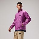 Unisex Reverse Wind Full-zip Fleece - Purple/Turquoise