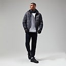 Men's Menahan Insulated Hooded Jacket - Grey/Black