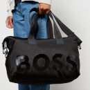 BOSS Catch Logo-Print Canvas Weekend Bag