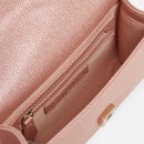 Valentino Bags Divina Glittered Faux Leather Shoulder Bag