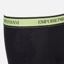Emporio Armani Men's 3-Pack Core Logoband Trunks - Black - S