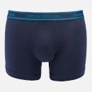 Emporio Armani Men's 3-Pack Core Logoband Boxer Shorts - Marine/Marine/Printed Topaz - S