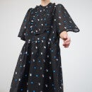 Stella Nova Minet Lou Floral-Detailed Organza Midi Dress