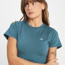 MP Women's Rest Day Body Fit Crop T-Shirt - Smoke Blue - XXL