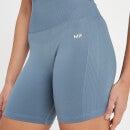 Pantalón corto de ciclismo sin costuras Shape para mujer de MP - Azul guijarro - XXS