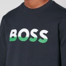 BOSS Green Salbo 1 Logo-Printed Jersey Sweatshirt - S