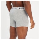 MP Men's Boxers (3 Pack) Grey Marl/White - S