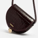 See By Chloé Mara Small Croc-Effect Leather Saddle Bag