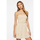 Ditsy Floral Smocked Mini Dress - S