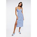 Ditsy Floral Print Cutout Midi Dress - S