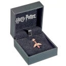 Harry Potter Sterling Silver Fawkes Rose Gold Plated Slider charm with Crystals