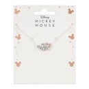 Disney Mickey & Minnie Mouse Two Tone Silver Plate Necklace