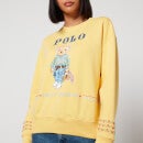 Polo Ralph Lauren Embroidered Printed Cotton-Blend Jersey Sweatshirt - XS