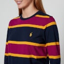 Polo Ralph Lauren Varsity Striped Cotton-Jersey T-Shirt - XS