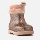 Mini Melissa Toddlers' Corduroy-Trimmed Glittered PVC Wellington Boots - UK 4 Toddler