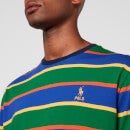 Polo Ralph Lauren Logo-Embroidered Striped Cotton-Jersey T-Shirt - S