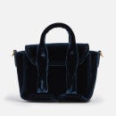 3.1 Phillip Lim Pashli Nano Leather-Trimmed Velvet Shoulder Bag