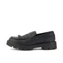 Youth Womens Kori Kilty Loafer Leather Alternative Black