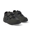 Kickers Junior Stomper Mid Leather Velcro Shoes - Black - 13