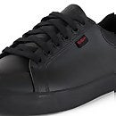 Youth Mens Tovni Lo Leather Black