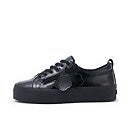 Youth Womens Tovni Stack Fleur Leather Black