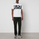 EA7 Gold Logo Cotton-Jersey T-Shirt - S