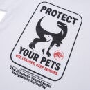 Camiseta Protege tus mascotas de Jurassic World para mujer - Blanco