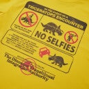 Jurassic World Triceratops Encounter Survival Guide Men's T-Shirt - Yellow