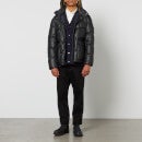 Yves Salomon Quilted Leather Down Puffer Jacket - 46/S