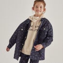 The New Society Girls' Logo-Detailed Cotton Hoodie - 3 Years