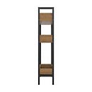 Homebase 3 Tier Bathroom Storage Caddy - Mango Oak & Black