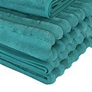 Homebase Edit Ribbed Bath Towel Forest 70x140cm Homebase